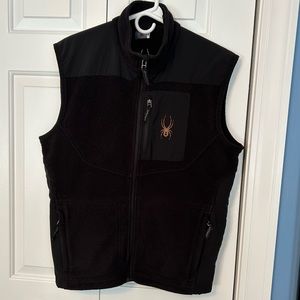 MENS Spyder Black Vest large but wears MEDUIM better for a man.